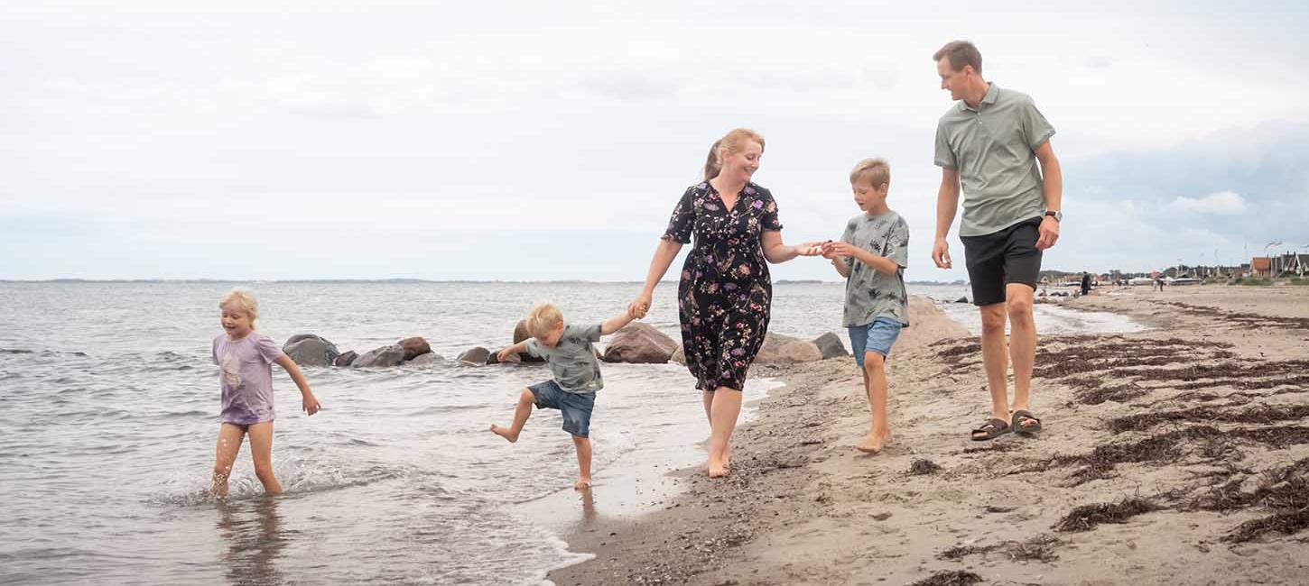 Familie am Hasmark Strand